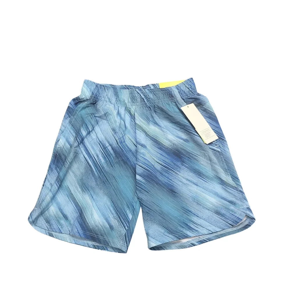 Boys' Woven Drawstring UV Protection Shorts - All in Motion Blue Size Small 6/7